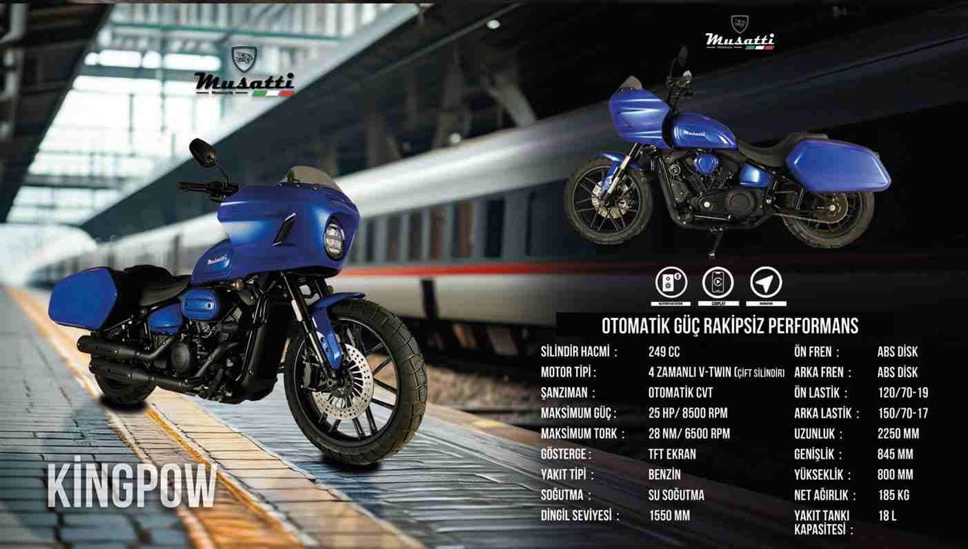 MUSATTI Musatti Kingpow 2026 Model Motosiklet - Görsel 3